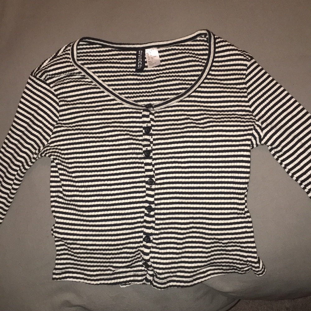 Striped h and m shirt